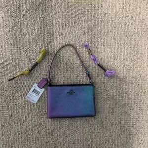 Coach Purple and Blue Wristlet